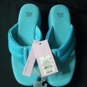 Women's Angela Platform Sandals - Wild Fable Turquoise Blue Size 7